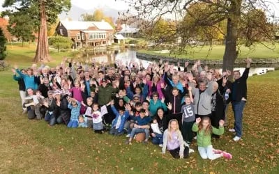 PSC families celebrating the 20-year anniversary at the Millbrook Resort in Queenstown