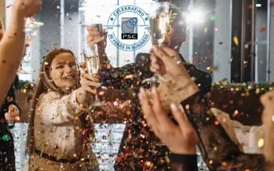 Members of PSC celebrating the 30-year anniversary