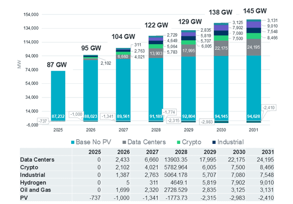 Figure 1: ERCOT Adjusted Large Load Breakdown [1]