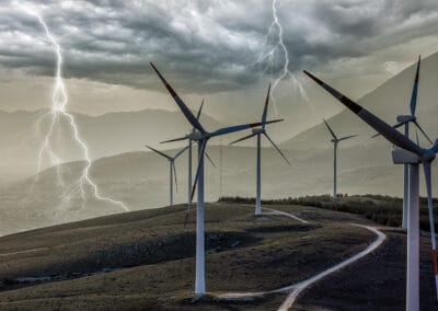 Lightning protection studies of UK renewable energy systems