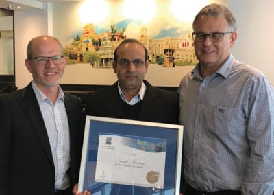 Naresh Kumar celebrates 10 years of excellent service with PSC