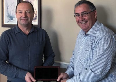 Simon Lister celebrates 20 years of Excellent Service with PSC