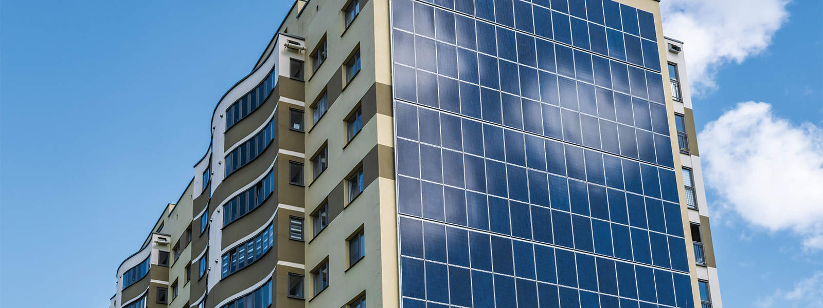 Solar panels on roof