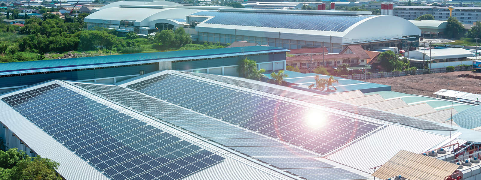 Solar factory buildings