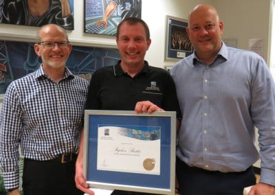Stephen Butler Celebrates 10 Years of Excellent Service with PSC