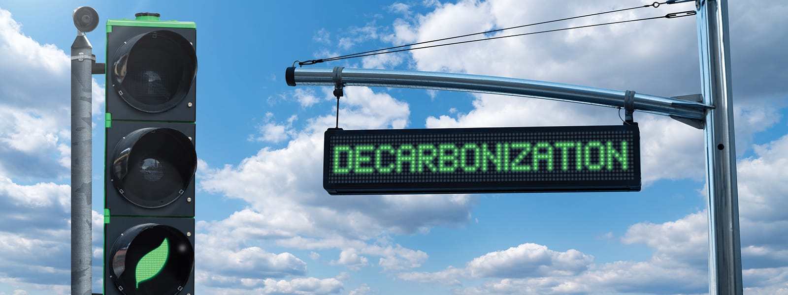 Traffic light decarbonization hero